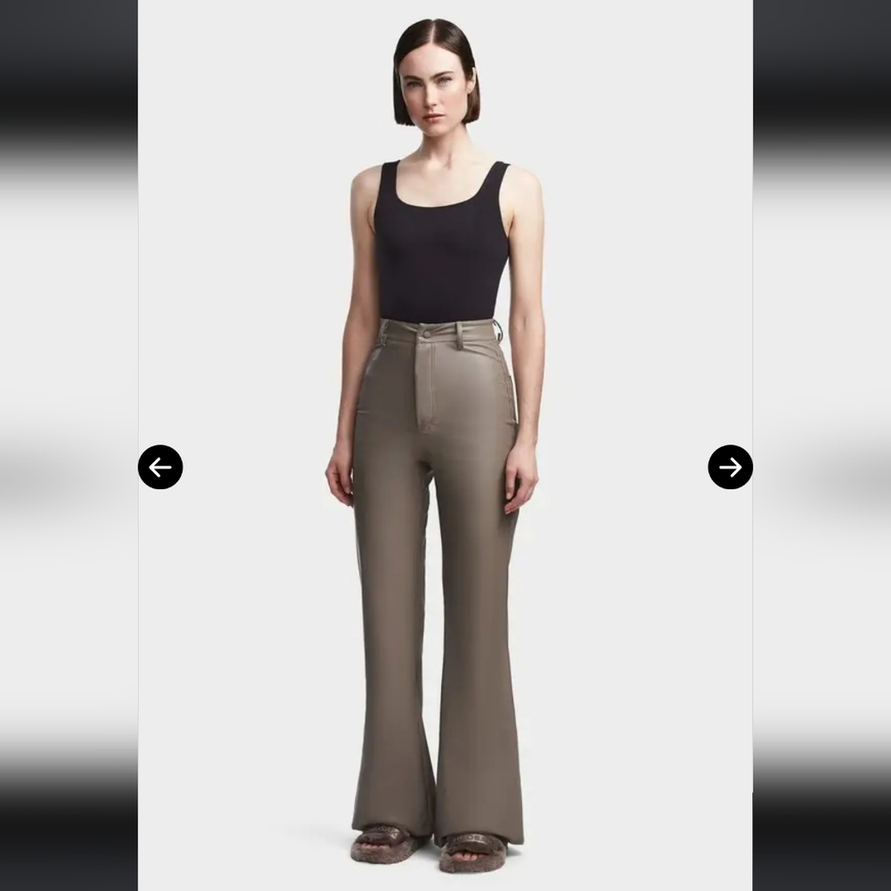 RUDSAK Women's Christelle Vegan Leather Flare Pants